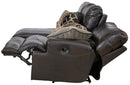 Como - 3 Piece Italian Leather Match Reclining Sectional by Unique Piece Furniture