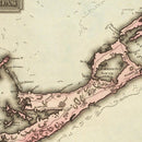 Vintage Map of Bermuda, 1823