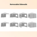 Outdoor 10x10 Ft Pop Up Gazebo Canopy Tent with Removable Sidewalls