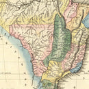 Vintage Map of Brazil 1823