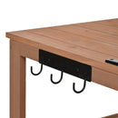 TOPMAX Potting Bench with Hutch, 50.2' Solid Fir Wood Garden Workstation by HouseOfZazla