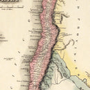 Vintage Map of Chile 1823