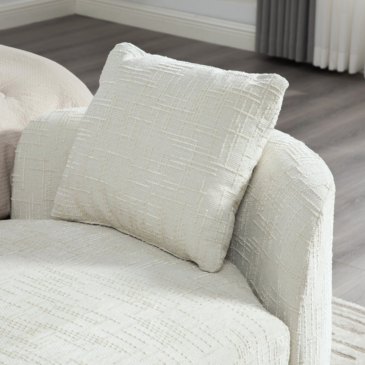 77.17" Wide Modern Upholstered End of Bed Bench, photo 5 of 10