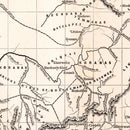 Vintage Map of South Africa, 1848