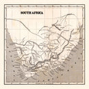 Vintage Map of South Africa, 1848