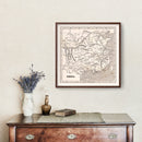 Vintage Map of China 1848