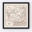 Vintage Map of China 1848