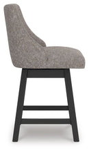 Neymorton - Upholstered Swivel Barstool (Set of 2) - Dark Grayish Brown by Unique Piece Furniture