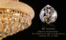 24-Inch Gold Crystal Chandelier, 12-Light French Empire Style Ceiling Light by HouseOfZazla