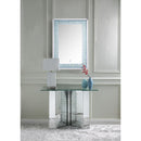 Nysa - 45" X 32" Console Table - Mirrored & Faux Crystals