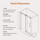 Frameless Sliding Shower Door in Brushed Nickel