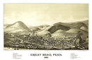 Vintage Map of Great Bend, Pennsylvania 1887