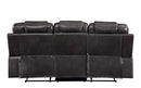 Braylon - Magnetite Synthetic Leather Manual Recliner Sofa - Brown by HouseOfZazla