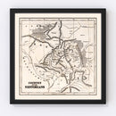 Vintage Map of Country of the Nestorians, 1848