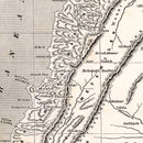 Vintage Map of Syria 1848