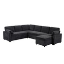 Convertible U-Shaped Sectional Sofa Bed With Reversible Chaise by HouseOfZazla