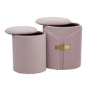 Dahlia - Contemporary / Glam Nesting Ottoman Set by HouseOfZazla