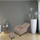 Living Room Sofa Single Chair And Ottoman, Modern Multi-Function Fabric Living Room Sofa Lounge Chair Bed And Stool. Soft Leisure Single Chair Adjustable Into 5 Angles With Sofa Bed by HouseOfZazla