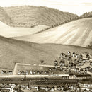 Vintage Map of Hallstead, Pennsylvania 1887