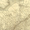 Vintage Map of Quebec Canada, 1924