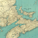 Vintage Map of Nova Scotia, 1924