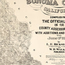 Vintage Map of Sonoma County, California 1900