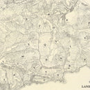 Vintage Map of Mount Tamalpais, 1892