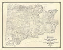 Vintage Map of Mount Tamalpais, 1892