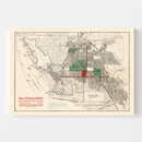 Vintage Map of Richmond, California 1910