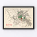 Vintage Map of Richmond, California 1910