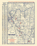 Vintage Map of Nevada 1906