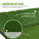 5'x4' Golf Hitting Mat with Cross Stance Guide