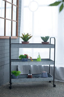 Homestead Galvanized Shelf Display 3 Tier - Metallic Gray by HouseOfZazla
