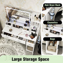 40.95" Newly Designed Smart Mirror Dressing Table With Drawers And Storage Cabinet, Dressing Table With Dressing Pad For Bedroom, Dressing Room by HouseOfZazla