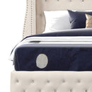 Sophia - Crystal Tufted Upholstered Bed by HouseOfZazla