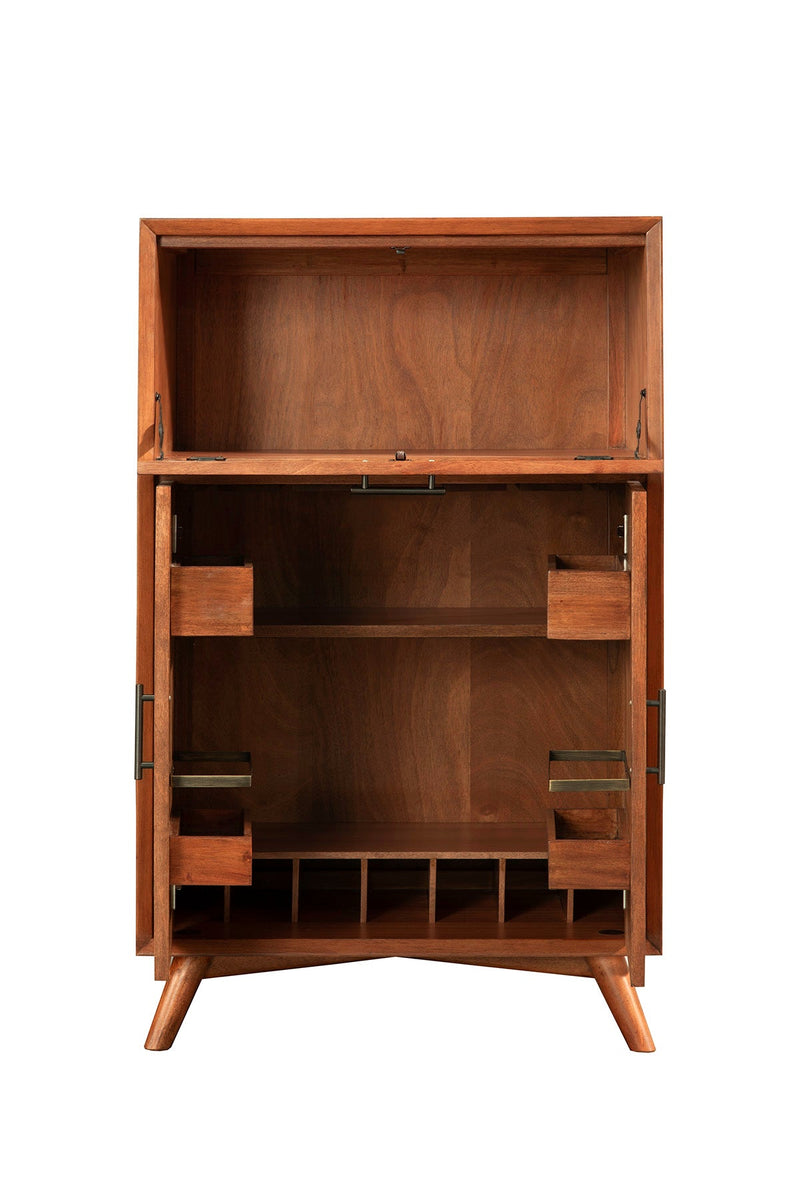 Flynn Large Bar Cabinet, Acorn