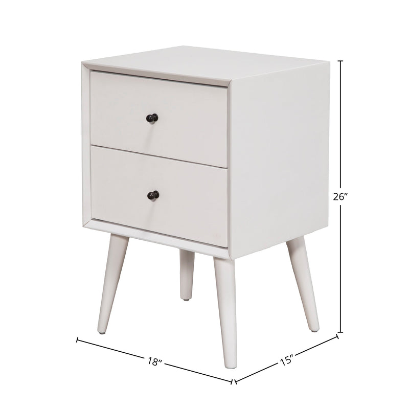 Flynn Nightstand, White