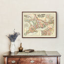 Vintage Map of Ontario, 1899