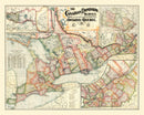 Vintage Map of Ontario, 1899
