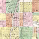 Vintage Map of Will County, Illinois 1873