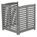 3 Panel Outdoor Wooden Air Conditioner Fence