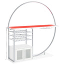 Casey - 2 Door Home Bar Storage Bar With Customizable Lighting - White