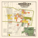 Vintage Map of Berkeley, California 1880