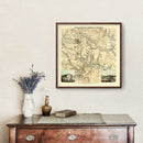 Vintage Map of Richmond & Petersburgh Virginia, 1864