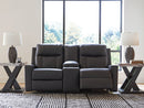 Mackmenville - Double Reclining Loveseat With Console by Unique Piece Furniture