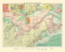 Vintage Map of American Atlantic Ports, 1922