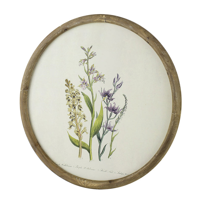 S/4 D19.7" Flora Print Round Frame, photo 6 of 10