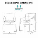 London - Upholstered Skirted Dining Arm Chair by Unique Piece Furniture
