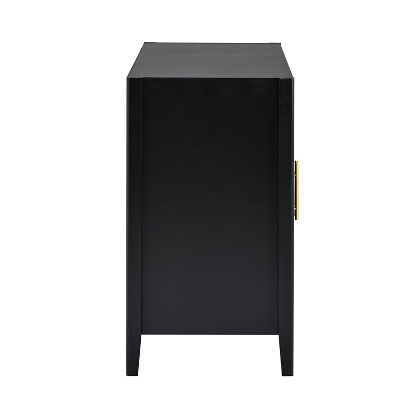 Accent Storage Cabinet Sideboard Wooden Cabinet with Metal Handles for Hallway, Entryway, Living Room, Bedroom