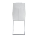 Modern Dining Chairs With Padded Seat, Metal Legs by HouseOfZazla